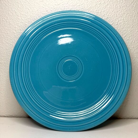 Vintage Fiesta Turquoise 9” Luncheon Plate - Picture 1 of 6